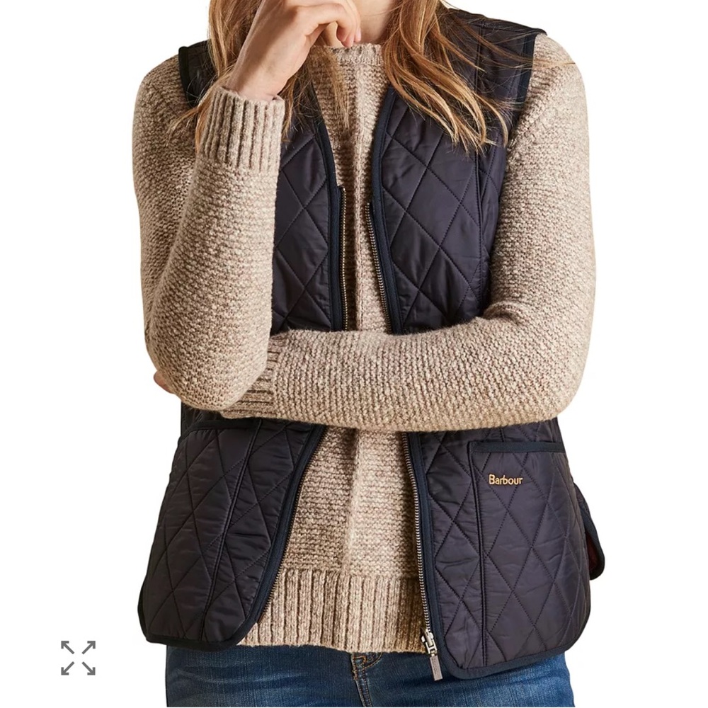 Barbour Women's Quilted Black Vest